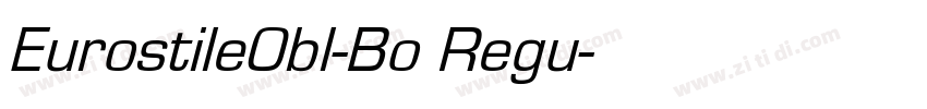 EurostileObl-Bo Regu字体转换